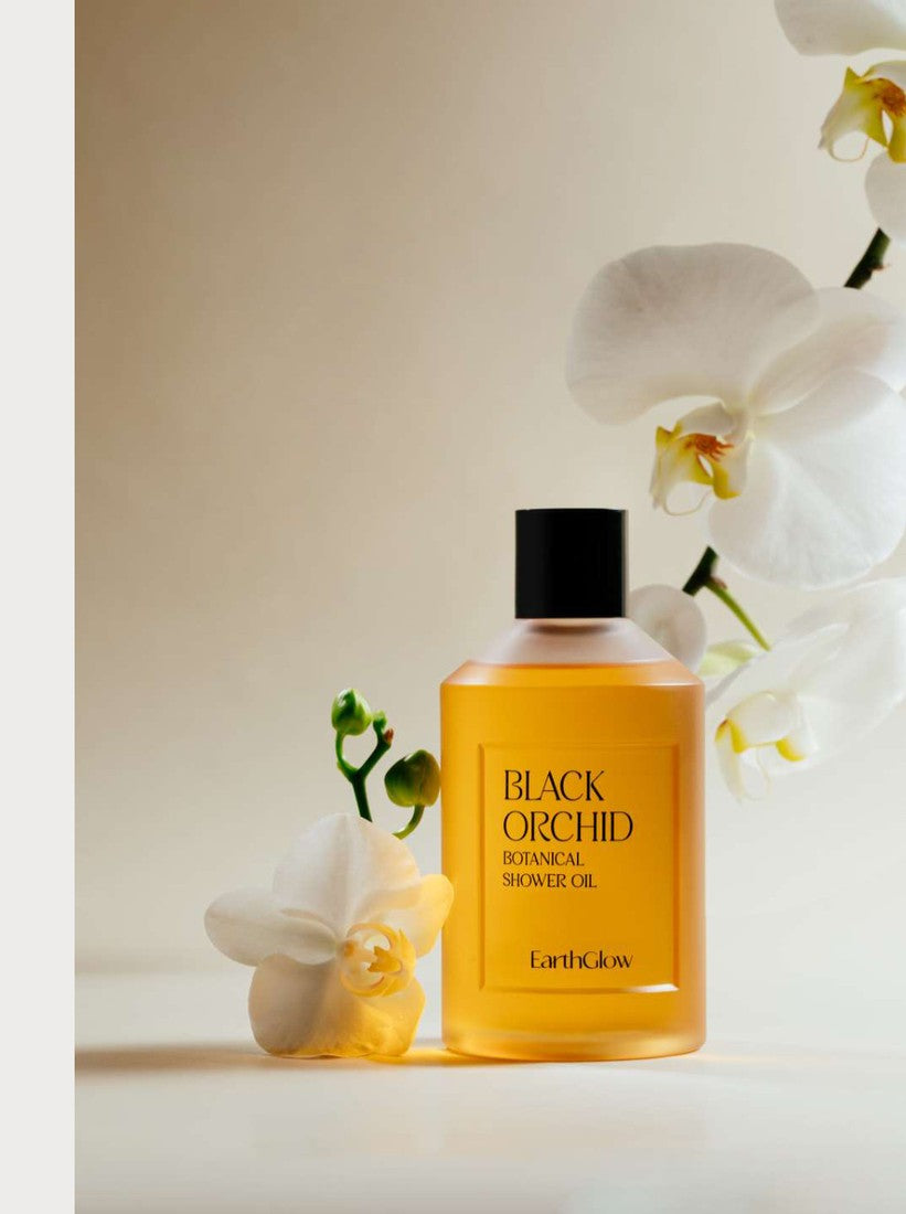 EarthGlow Black Orchid botanical shower oil