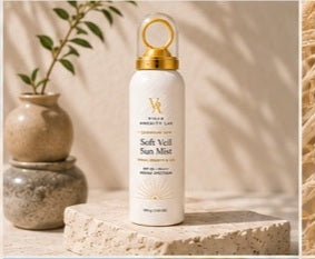 Soft Veil Sun Mist with natural stone and sunlight